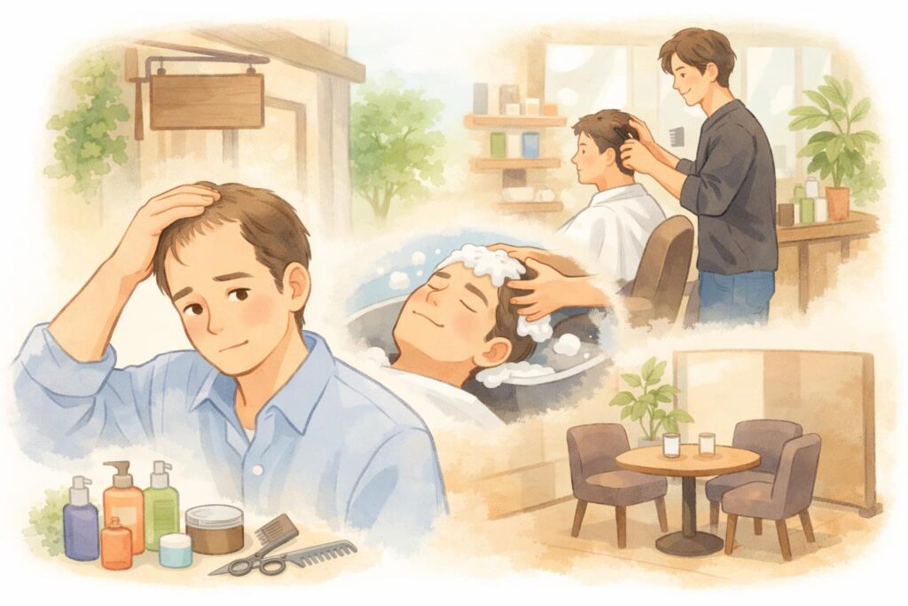 薄毛に悩む男性のための完全個室美容室RELIVE